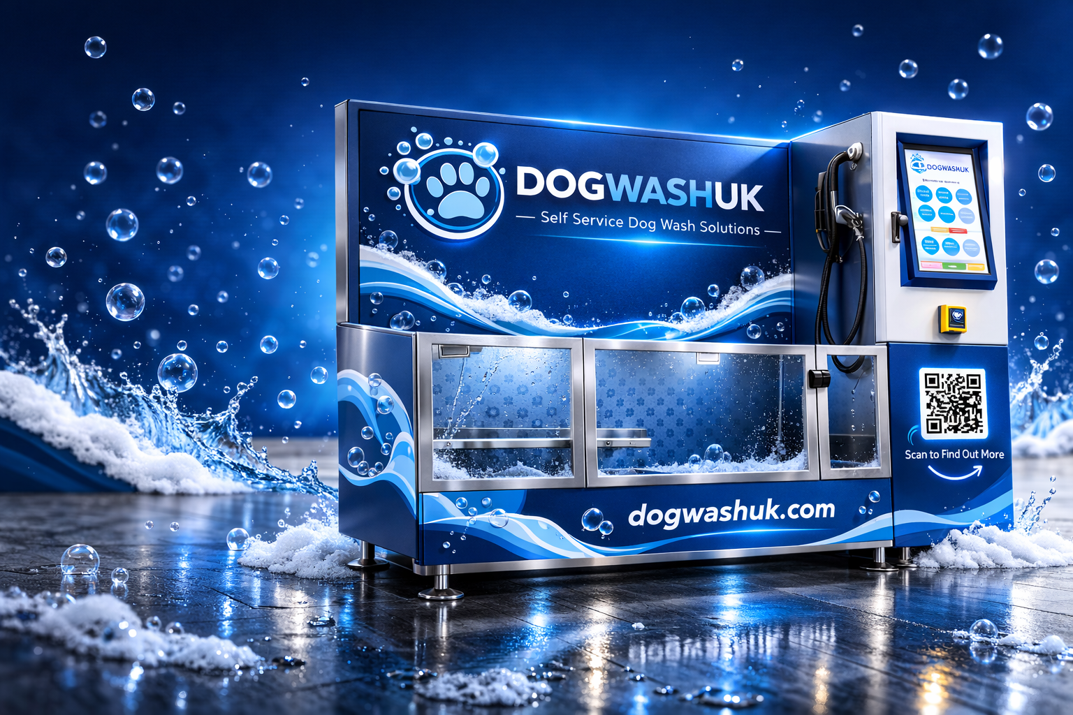 DogWashUK machine branding example